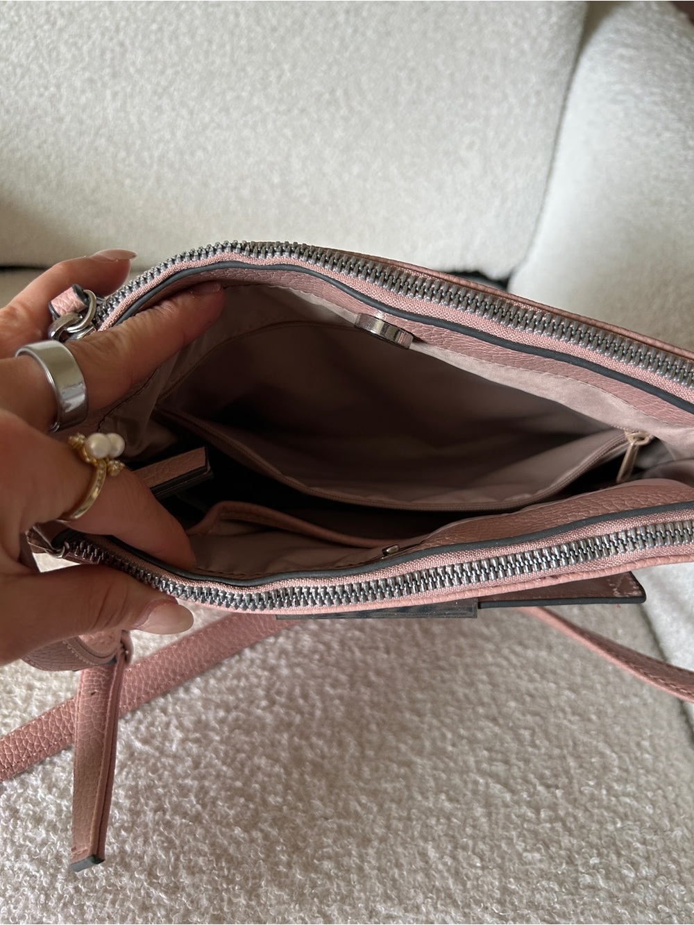 Nine West pink blush crossbody purse - Picture 3 of 6